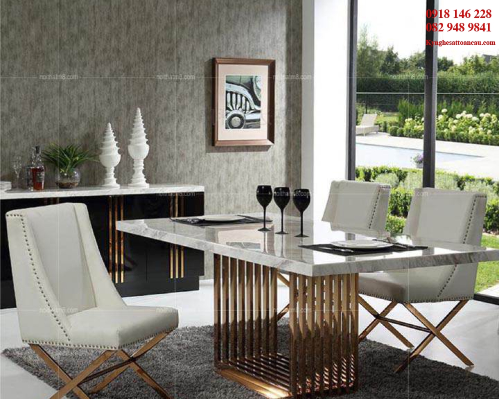 BÀN GHẾ INOX XI MẠ I136