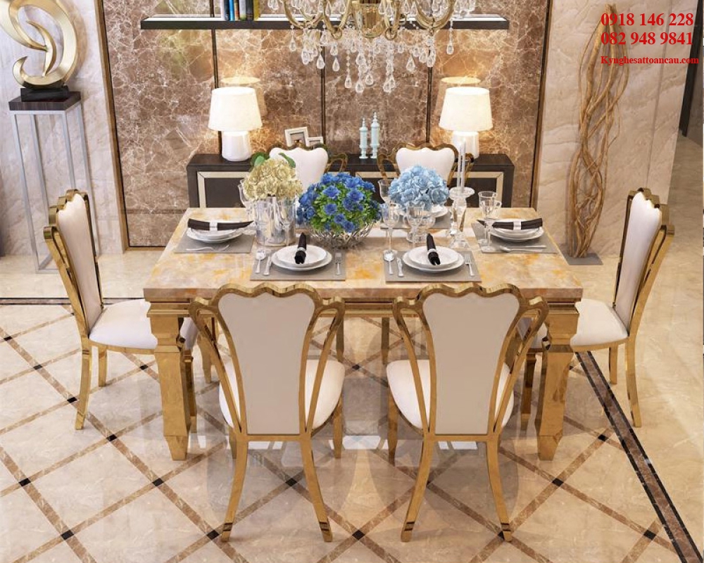 BÀN GHẾ INOX XI MẠ BI4