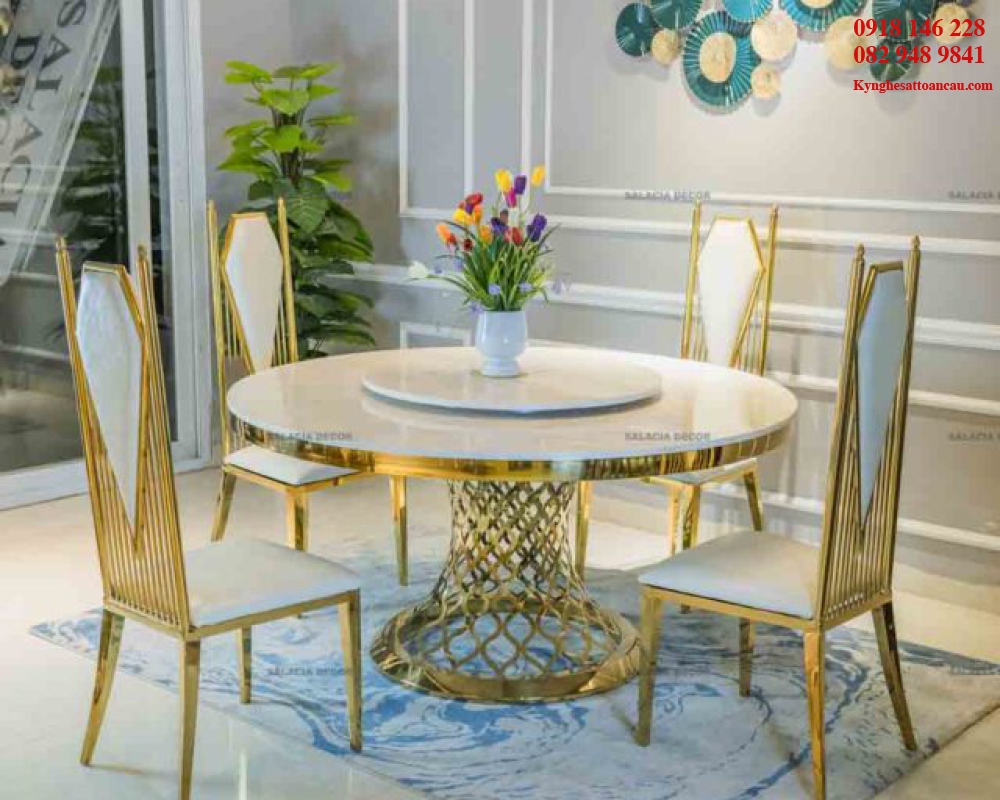 BÀN GHẾ INOX XI MẠ I145