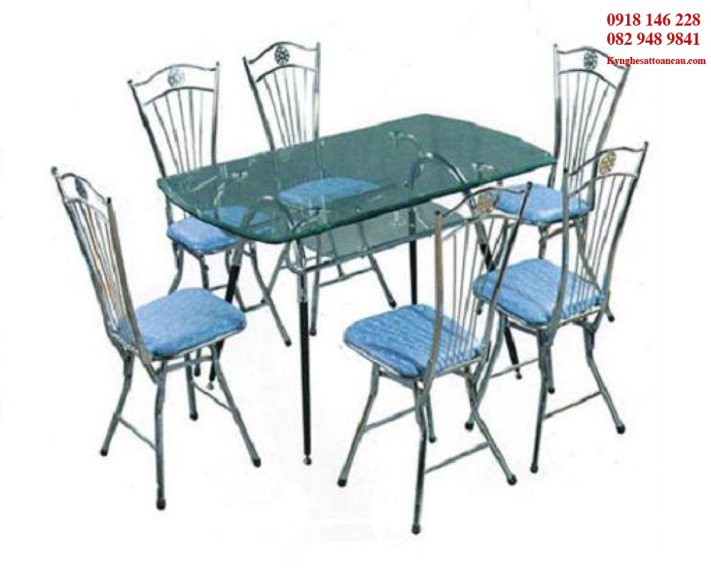 BÀN GHẾ INOX ĐẸP B9