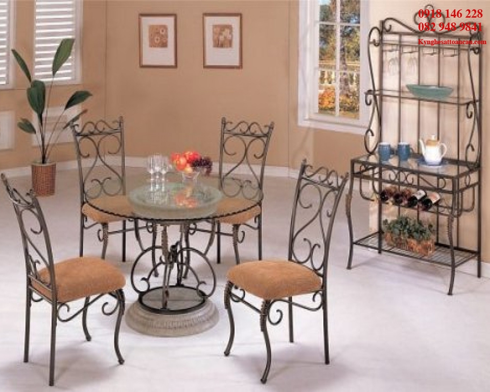 Bàn ghế sắt mỹ thuật BS10