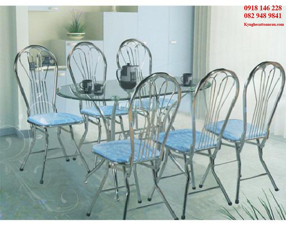 BÀN GHẾ INOX ĐẸP B11