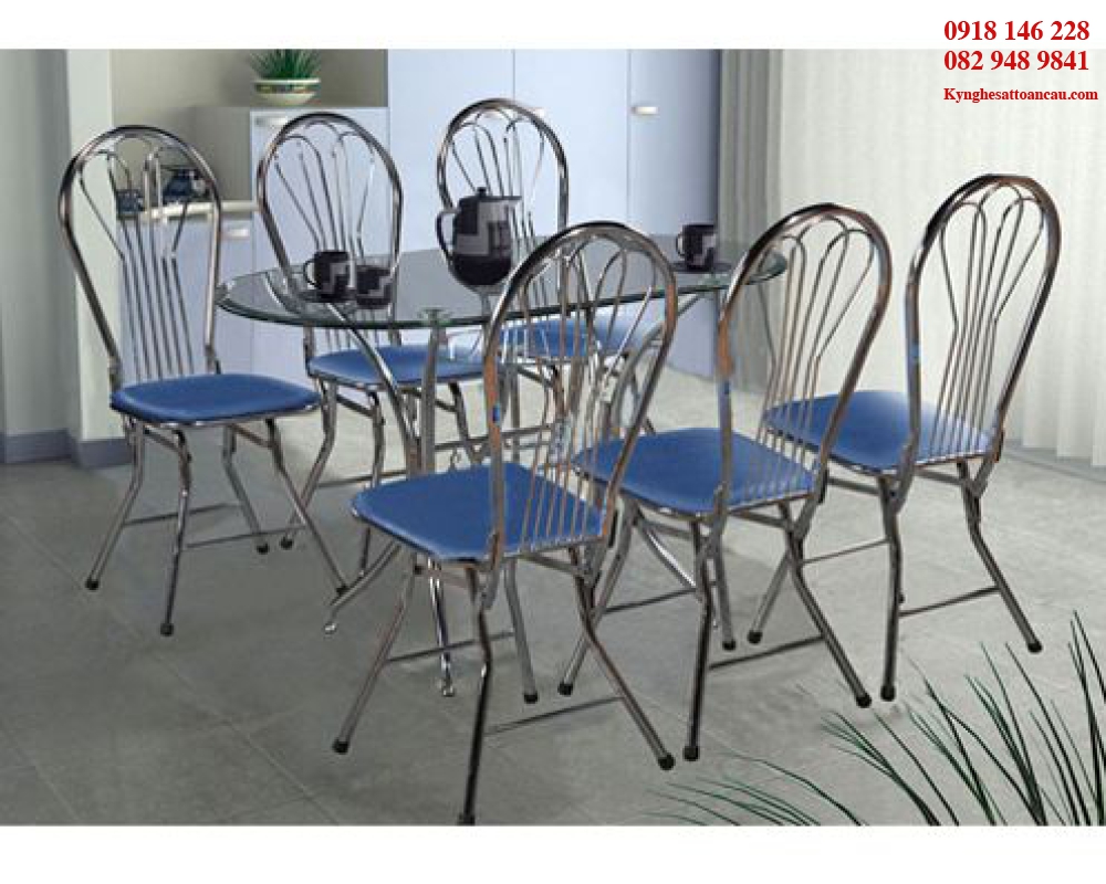 BÀN GHẾ INOX ĐẸP B4