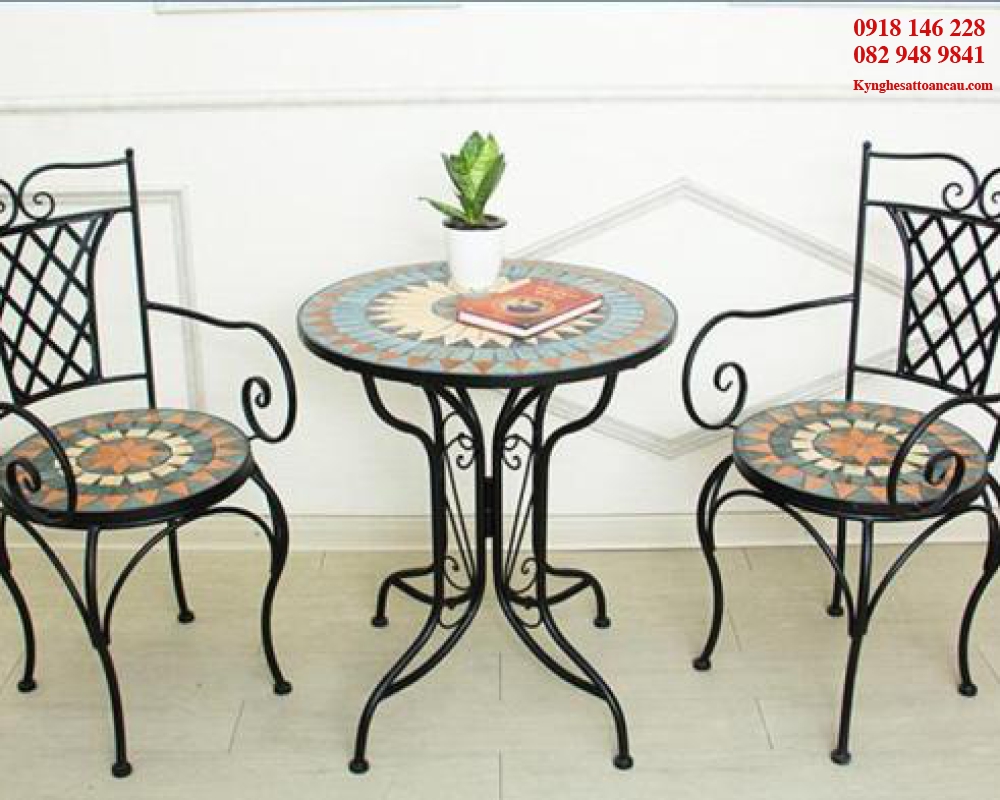 BÀN GHẾ INOX XI MẠ 137