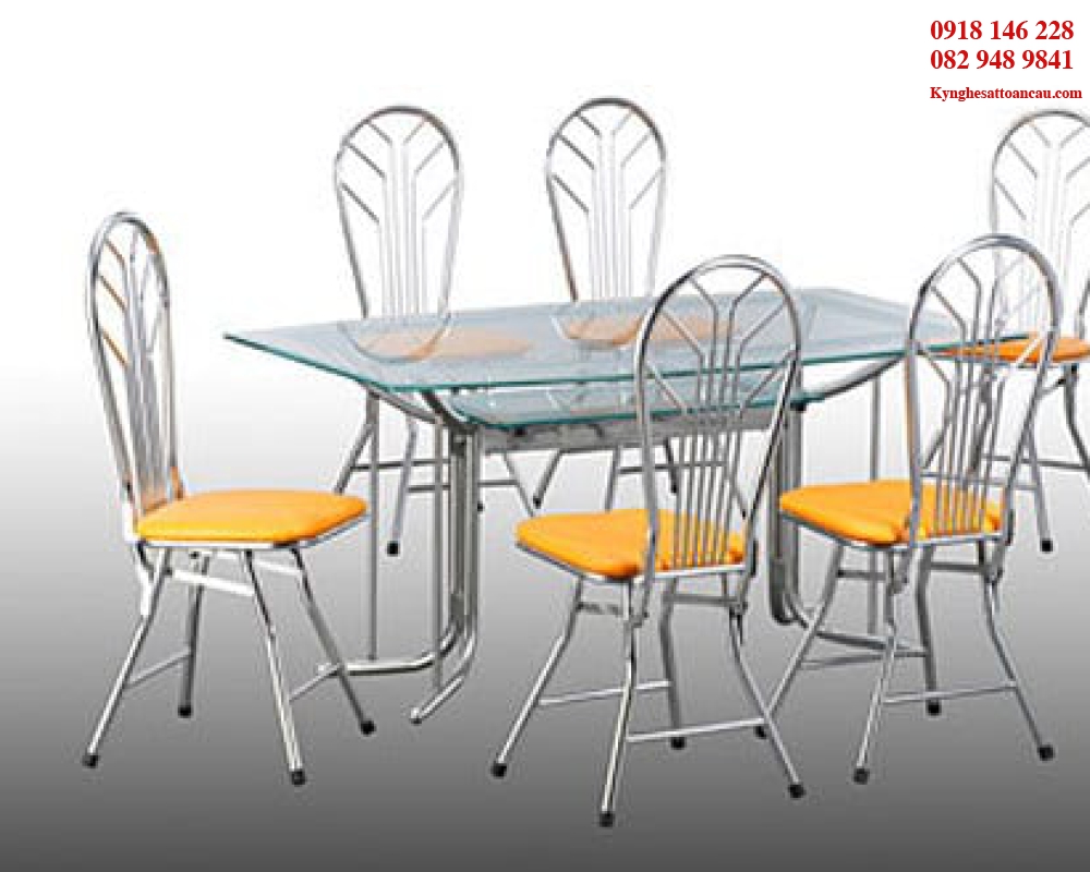 BÀN GHẾ INOX ĐẸP B12