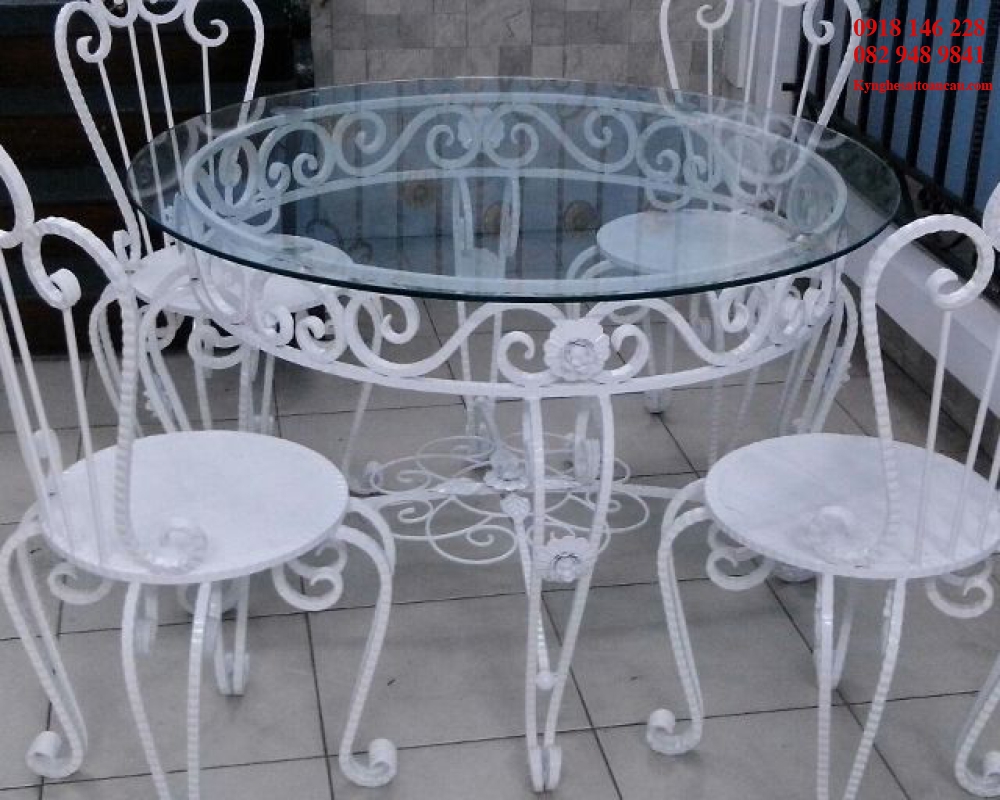 Bàn ghế sắt mỹ thuật BS25