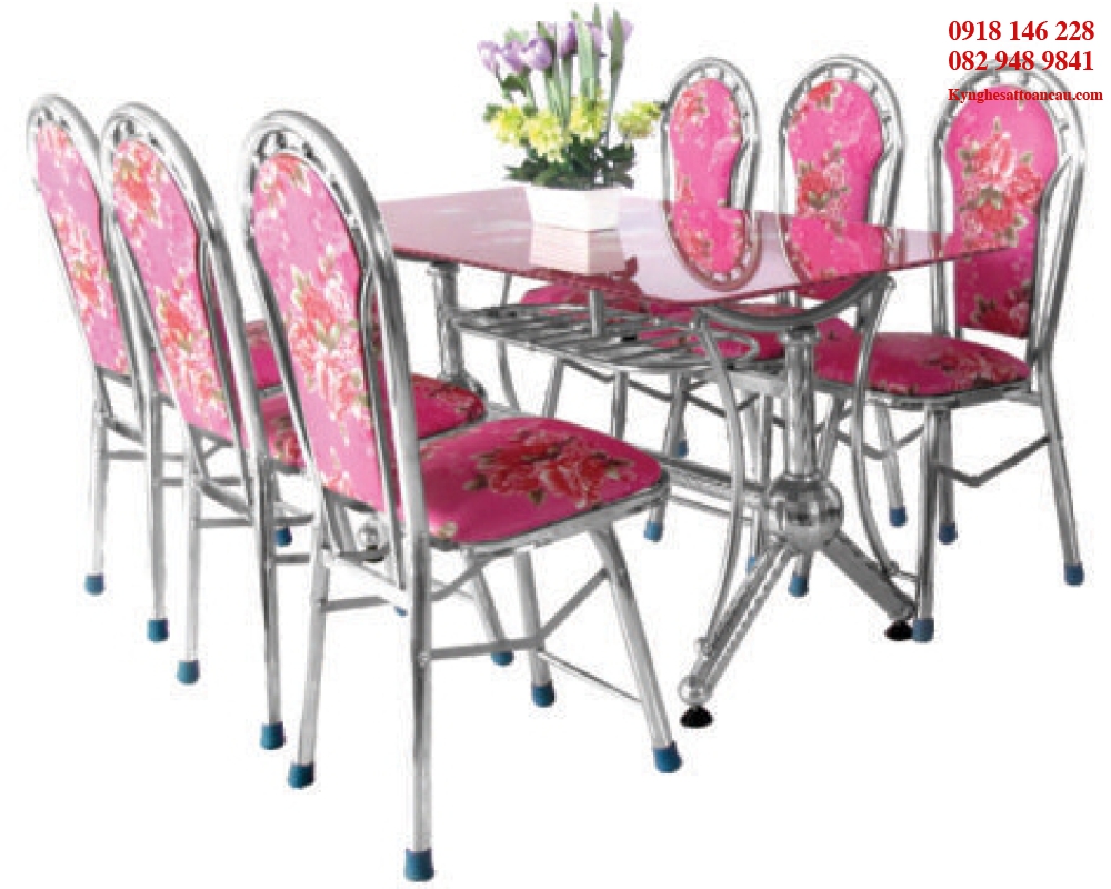 BÀN GHẾ INOX ĐẸP B19