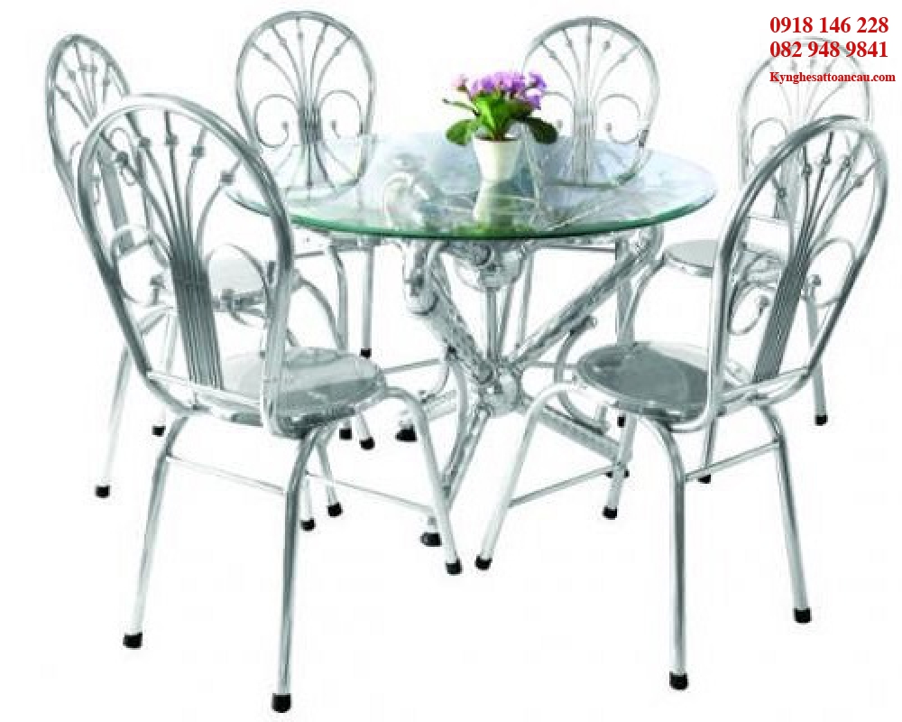 BÀN GHẾ INOX ĐẸP B38