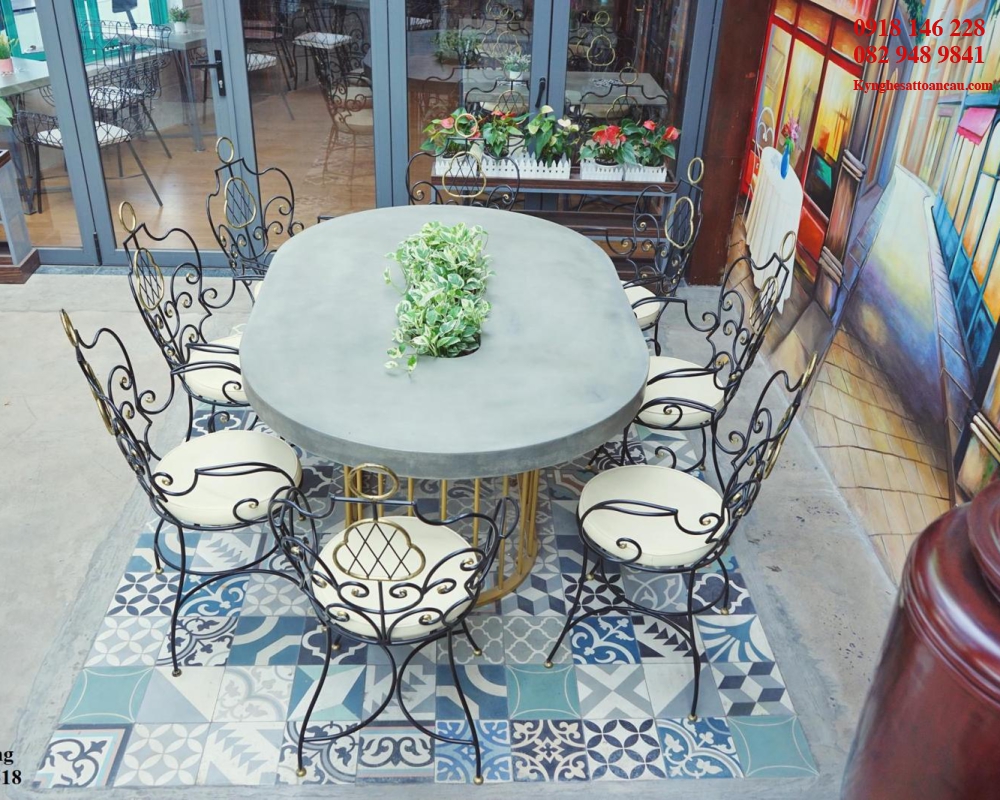 Bàn ghế sắt mỹ thuật BS33