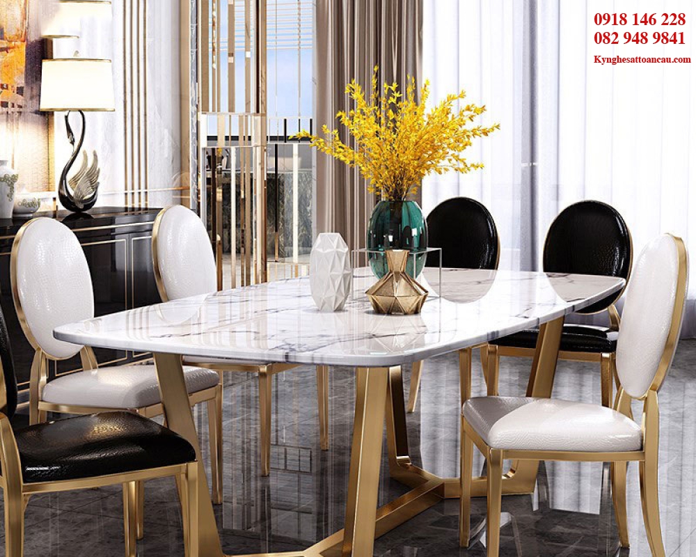 Bộ bàn ghế inox xi mạ