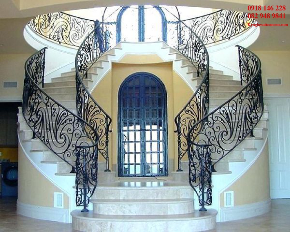 Cầu thang sắt mỹ thuật I139