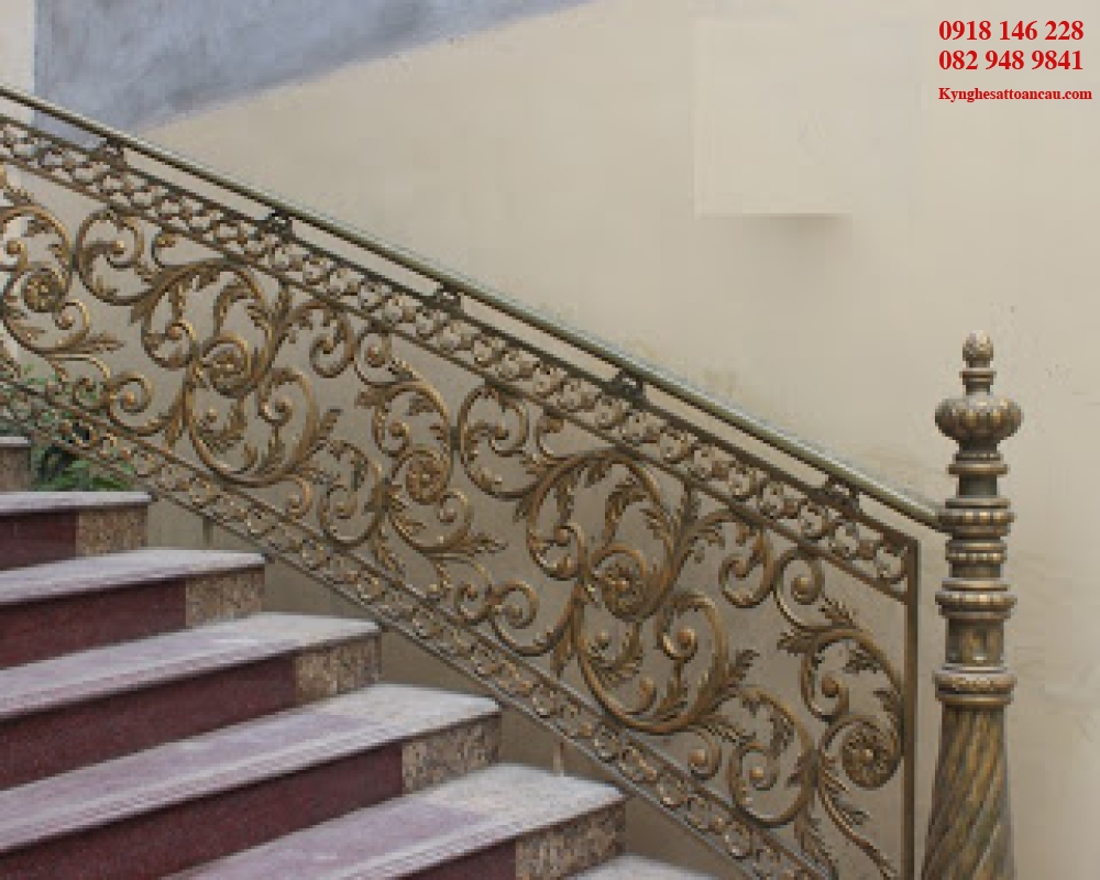 Cầu thang nhôm đúc CTN14