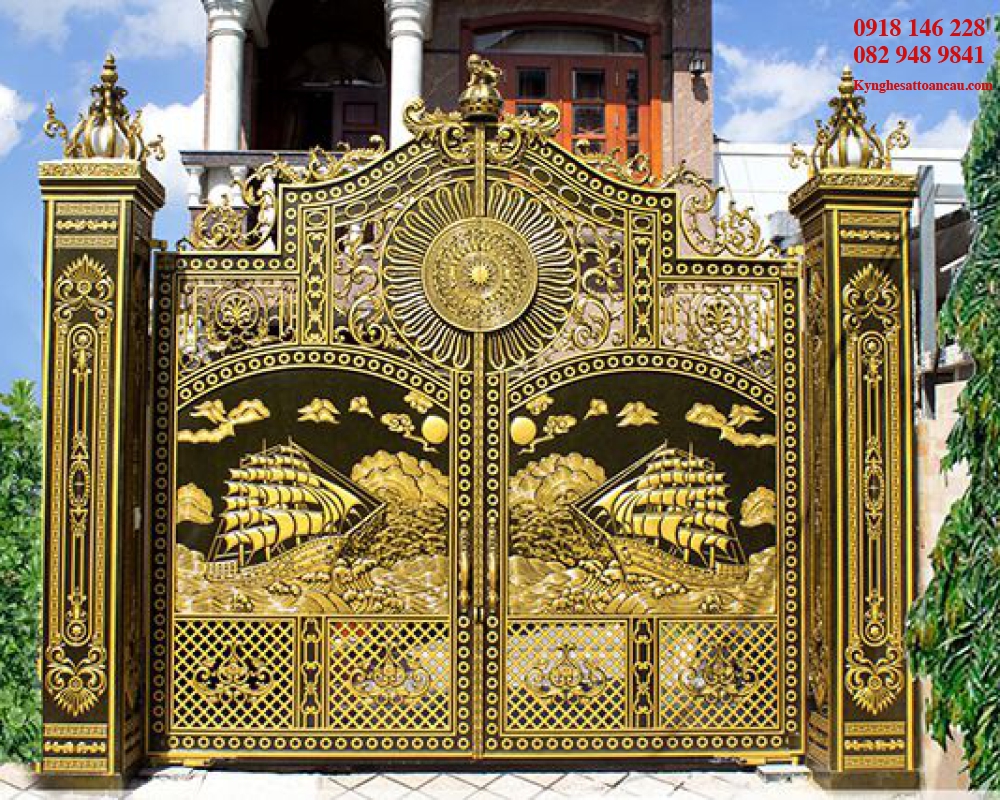 Cửa nhôm đúc đẹp C34