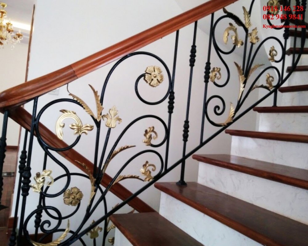 Cầu thang sắt mỹ thuật CT15