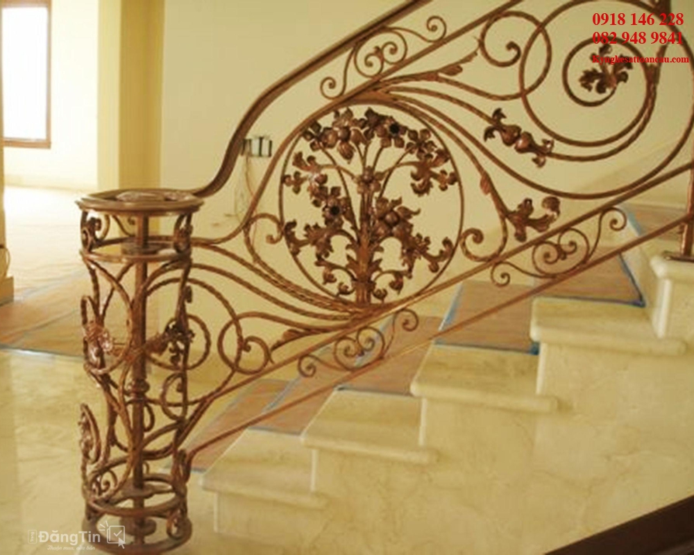 Cầu thang sắt mỹ thuật CT17