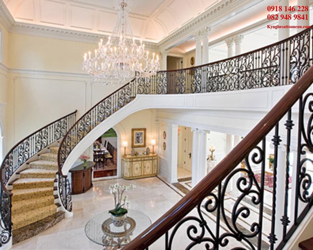 Cầu thang sắt mỹ thuật CT18