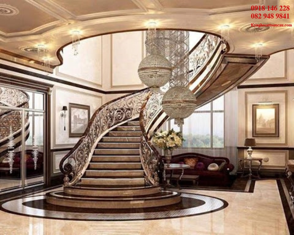 Cầu thang sắt mỹ thuật CT23