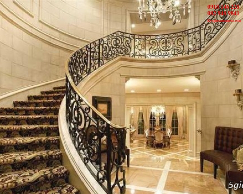 Cầu thang sắt mỹ thuật CT24