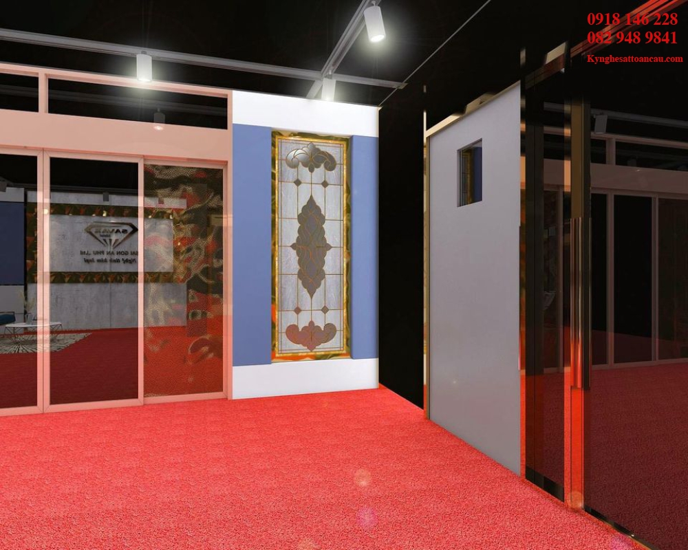 Cửa inox mạ vàng CC11