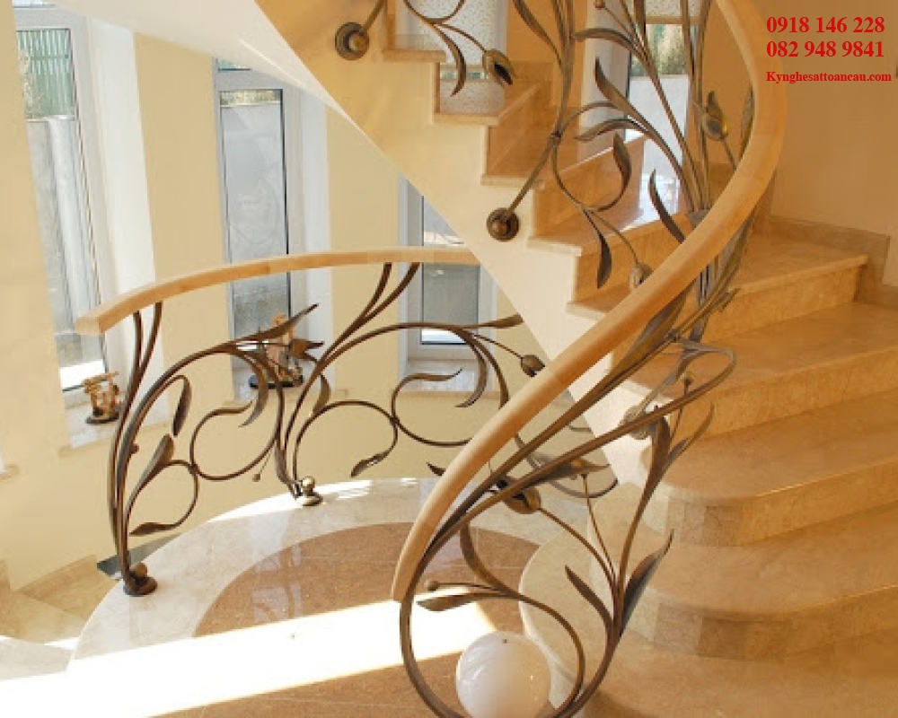 Cầu thang sắt mỹ thuật CT25