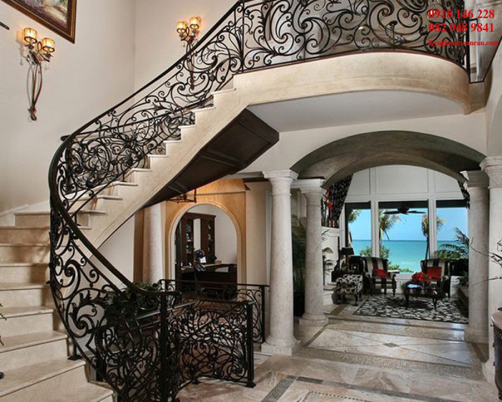 Cầu thang sắt mỹ thuật CT39