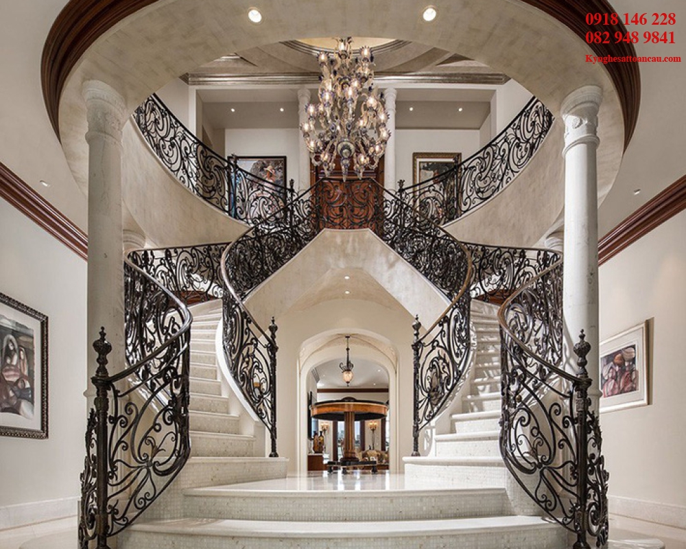 Cầu thang sắt mỹ thuật CT41