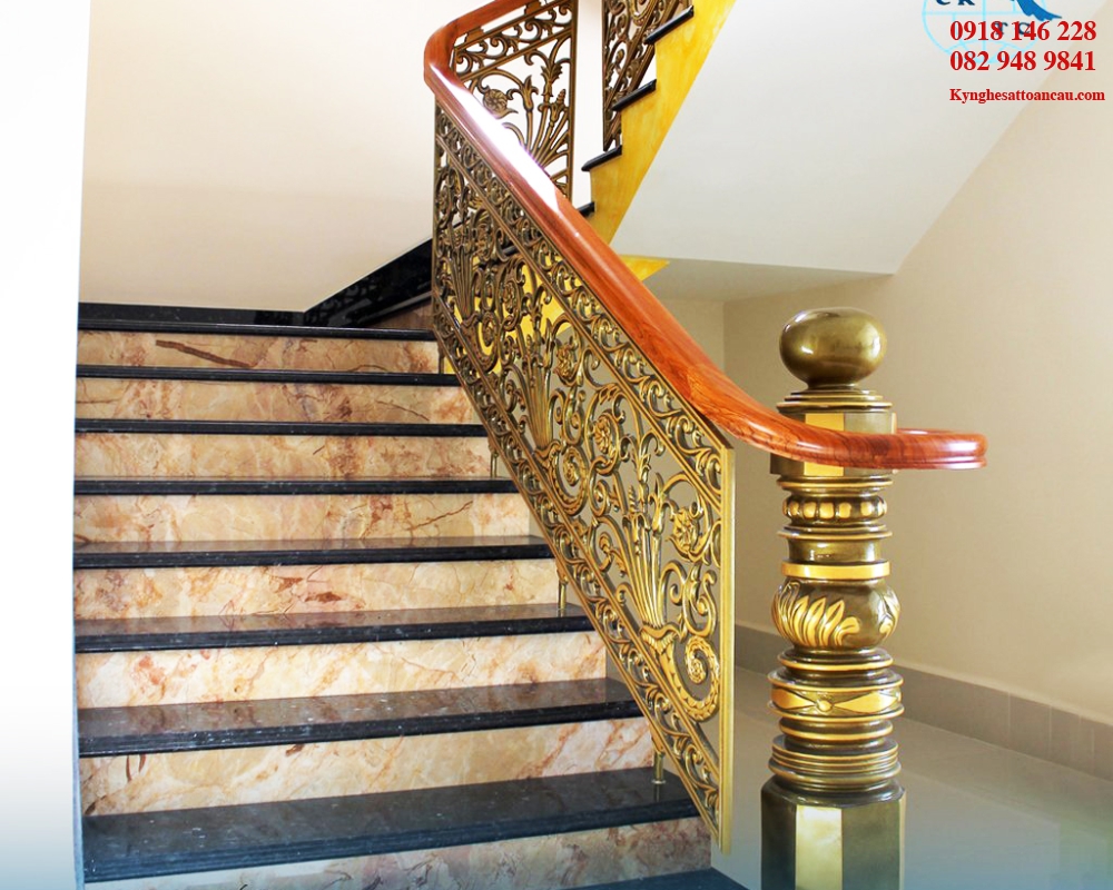 Cầu thang nhôm đúc CTN11