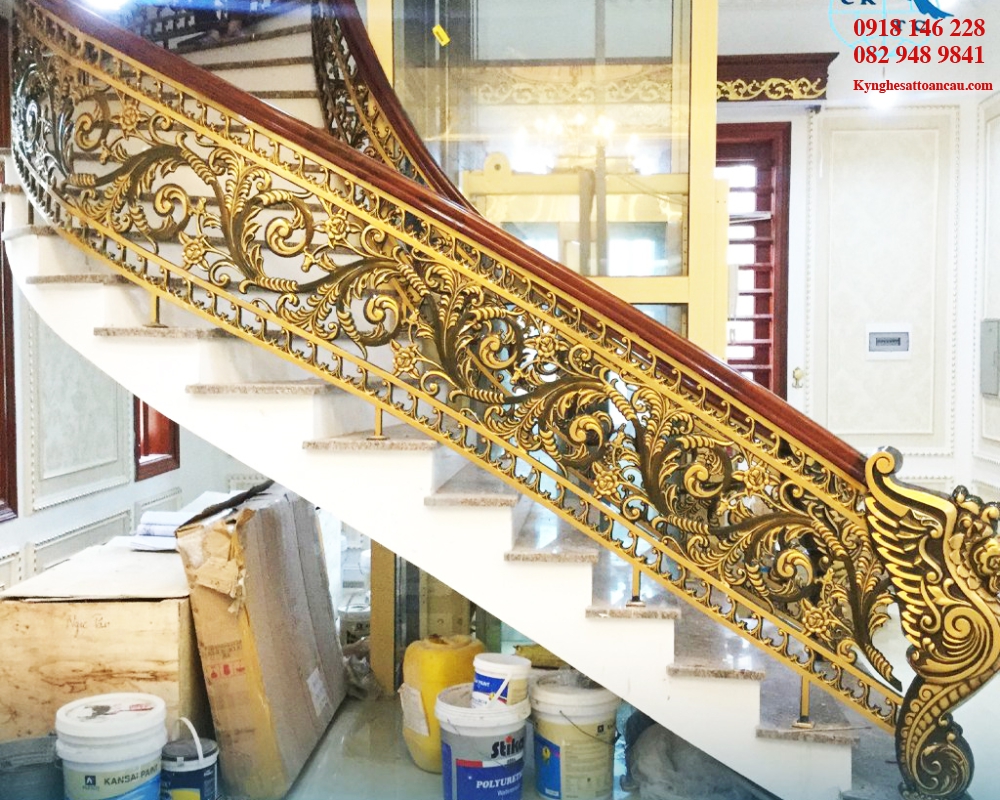 Cầu thang nhôm đúc CTN15