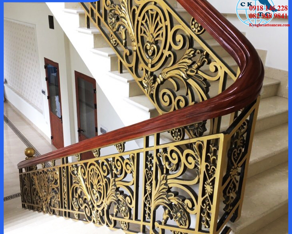 Cầu thang nhôm đúc CTN27