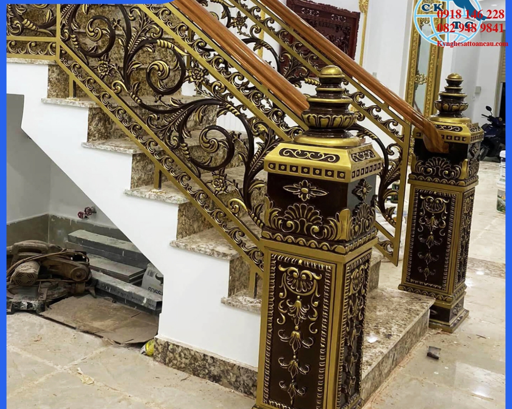 Cầu thang nhôm đúc CTN26