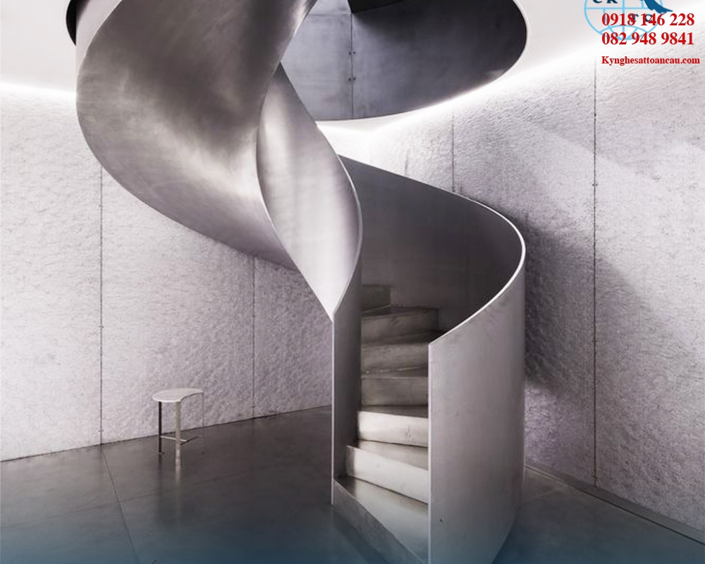 Cầu thang xoắn CTX35 tại Thuận An Bình Dương