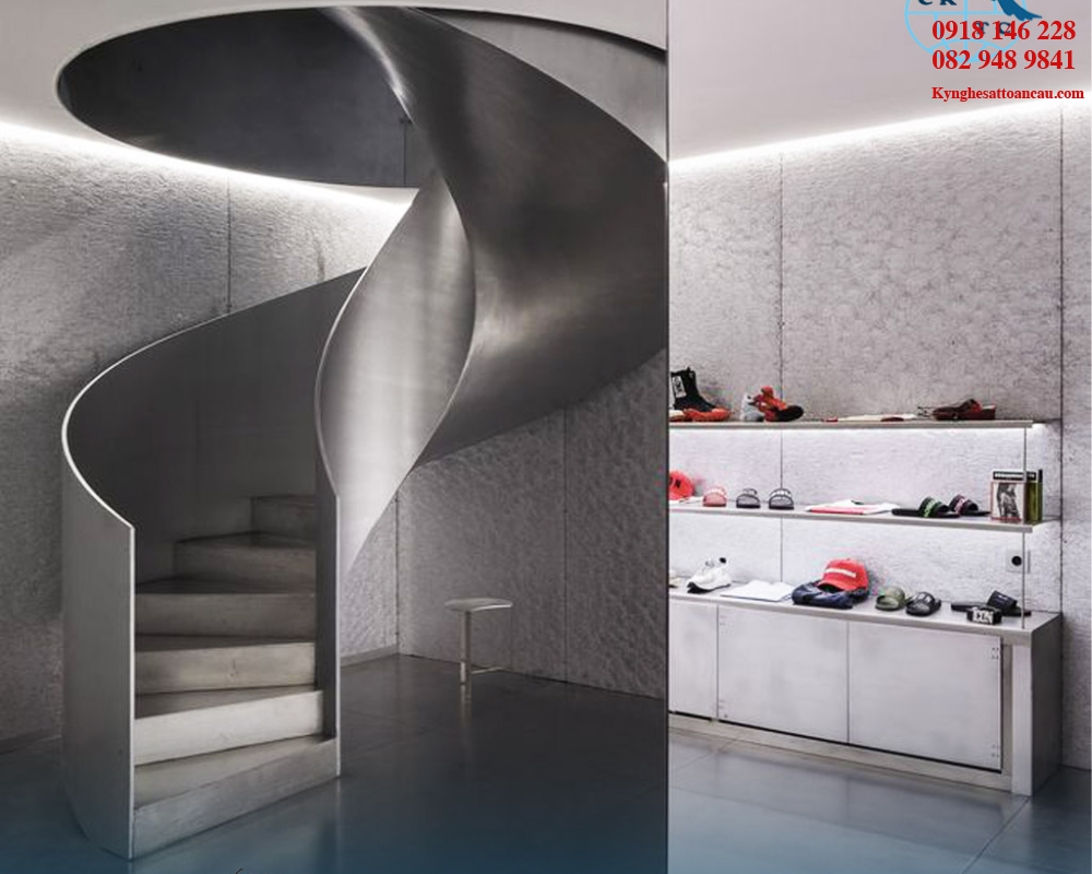 Cầu thang xoắn CTX35 tại Thuận An Bình Dương