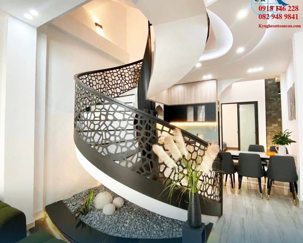 Cầu thang xoắn ốc CTX38 tại Bình Dương