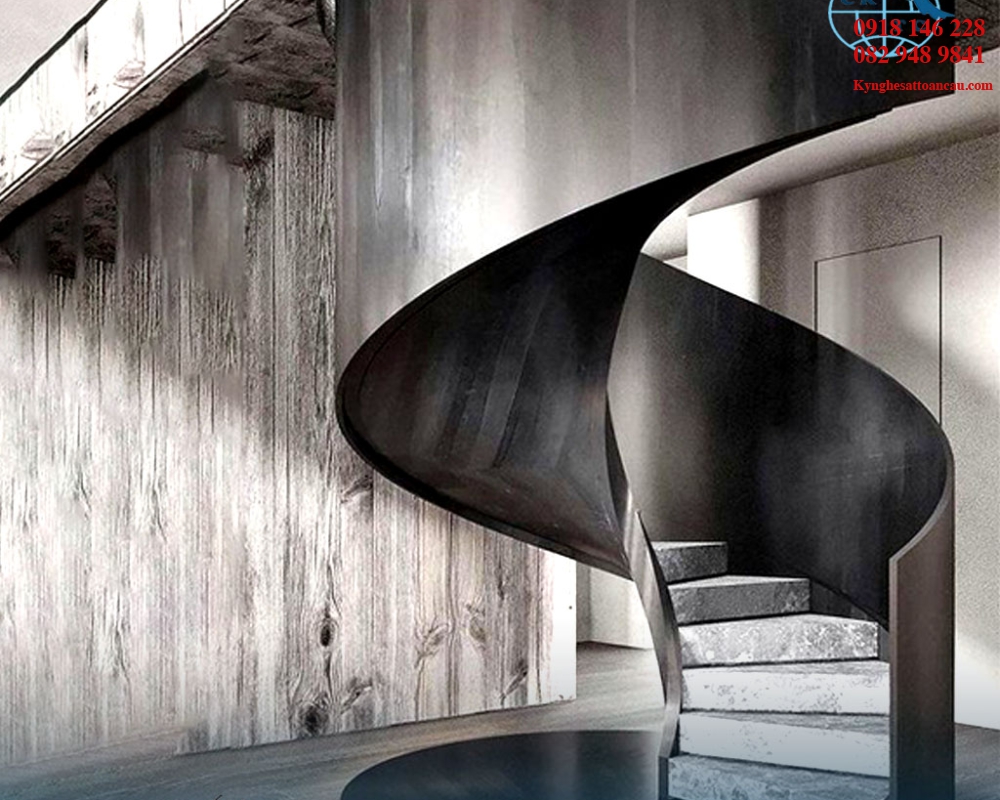 Cầu thang xoắn ốc CTX47 tại Dĩ An Bình Dương