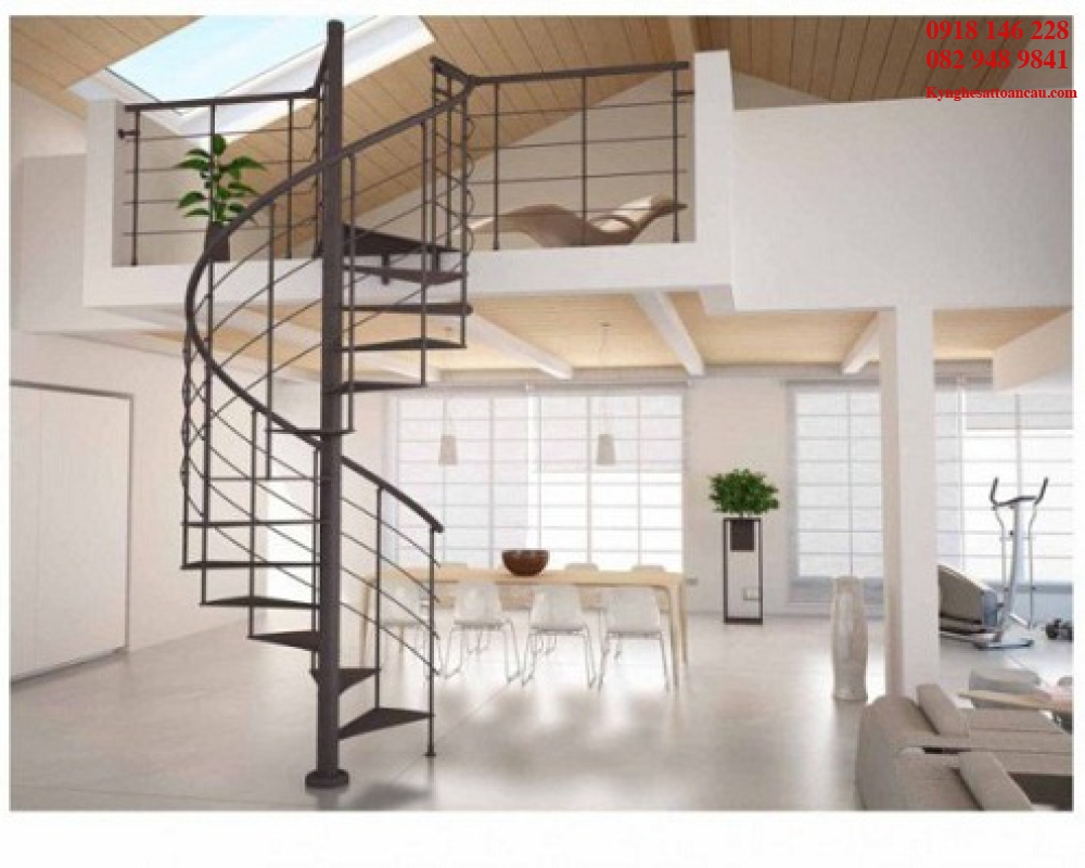 Cầu thang xoắn ốc CTX02