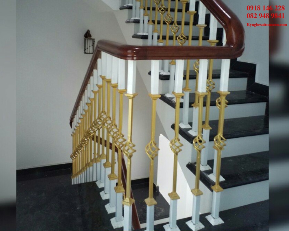 Cầu thang sắt mỹ thuật 008