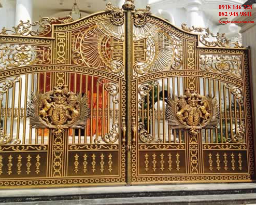 Cửa cổng nhôm đúc CN6