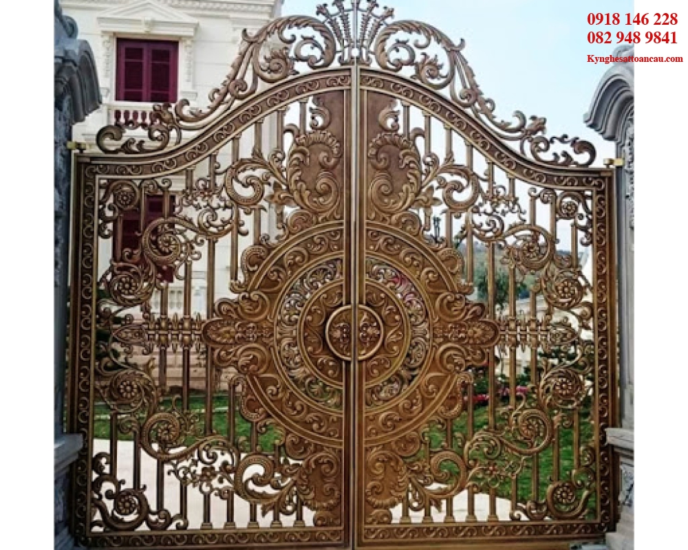 Cửa cổng nhôm đúc CN9