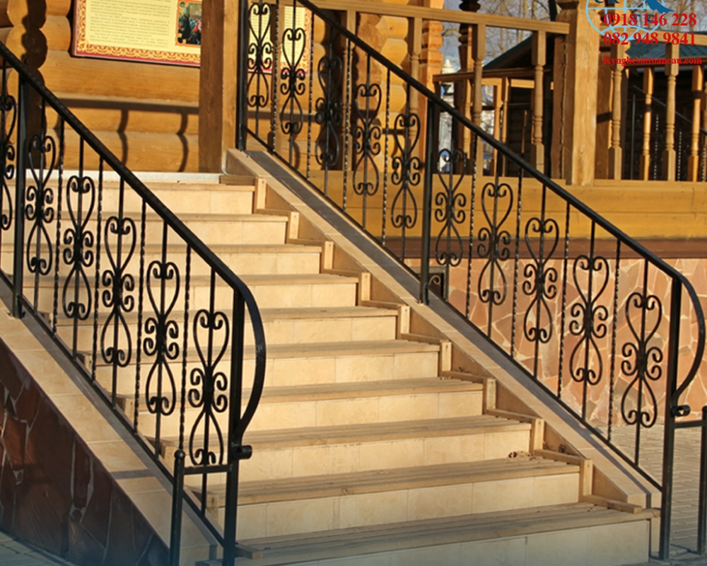 Cầu thang sắt mỹ thuật CTS09