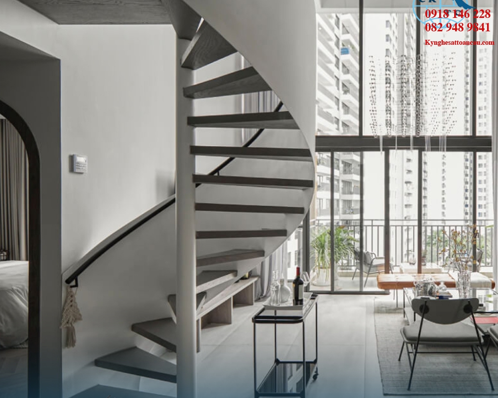 Cầu thang xoắn CTX55