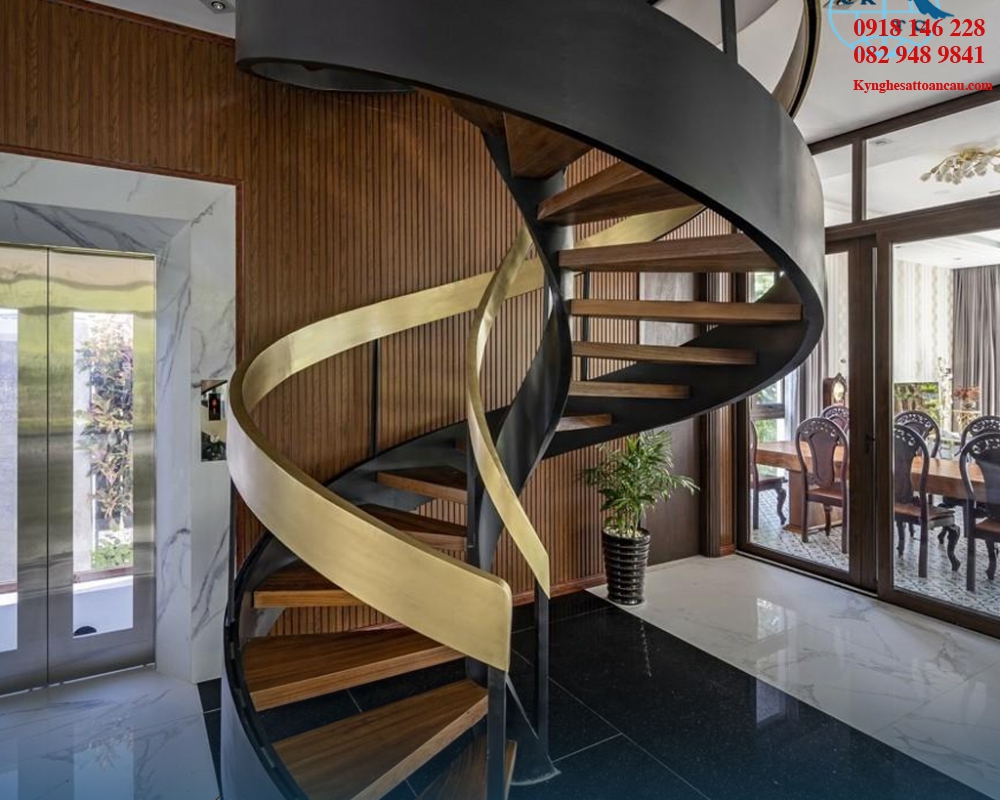 Cầu thang xoắn CTX64
