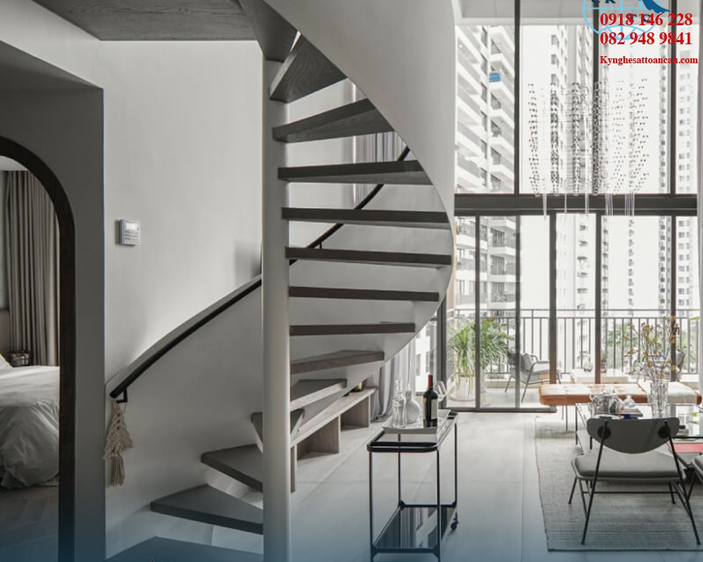 Cầu thang xoắn CTX66