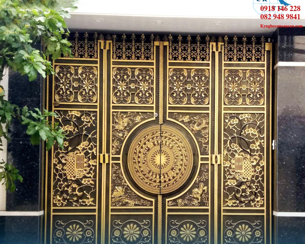 Cửa cổng nhôm đúc  C56