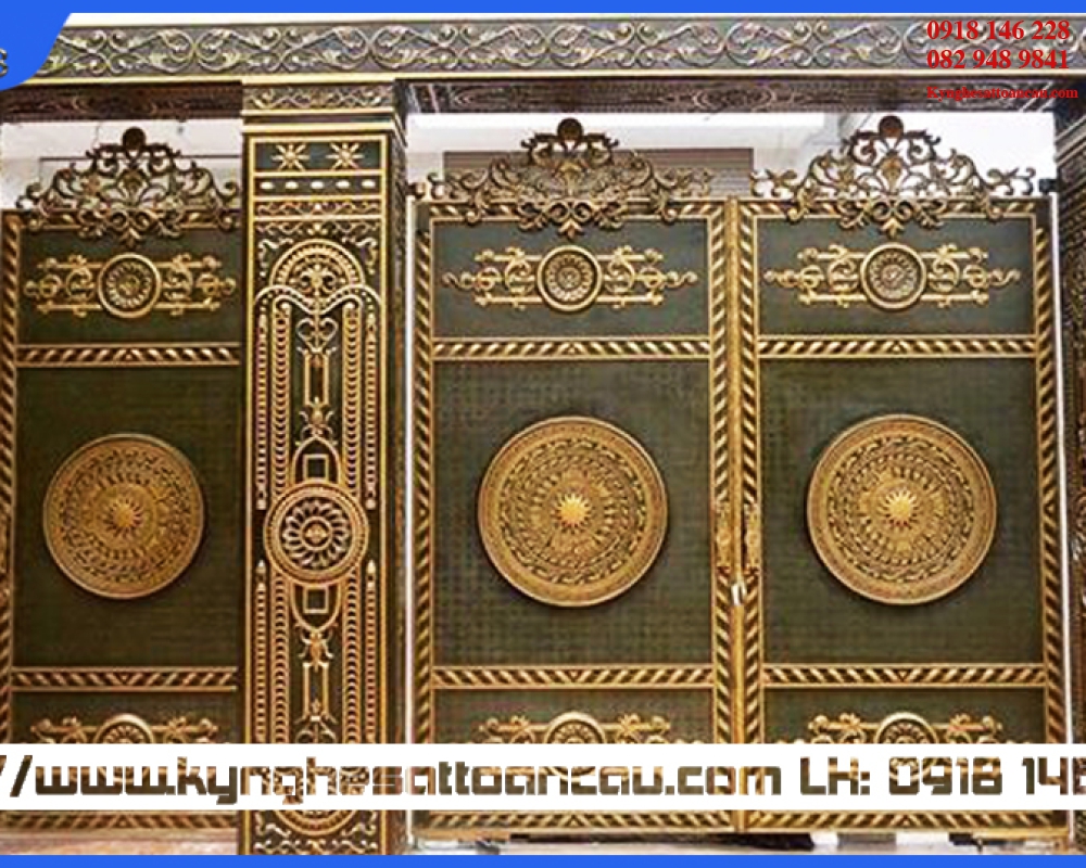 Cửa cổng nhôm đúc CCN103