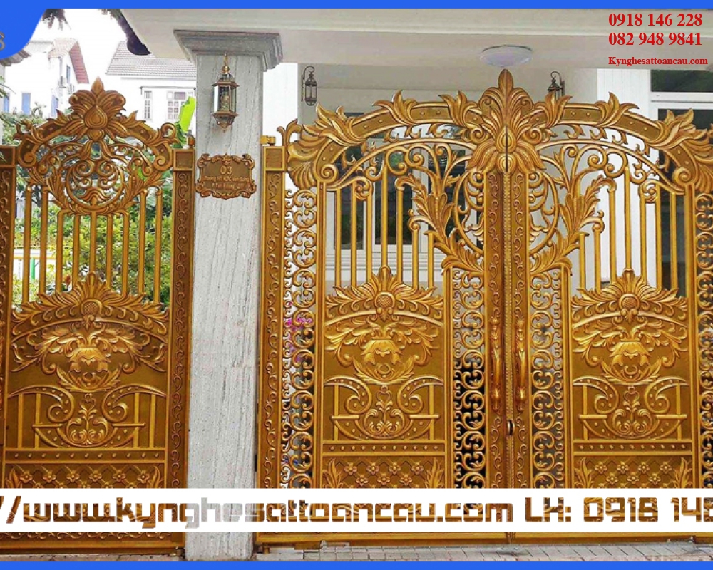 Cửa cổng nhôm đúc CCN105