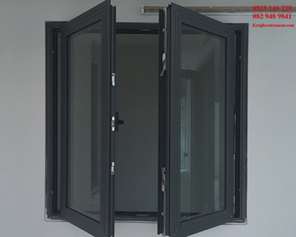 NHÔM XINGFA MÀU XÁM - cửa số chung cư căn hộ 