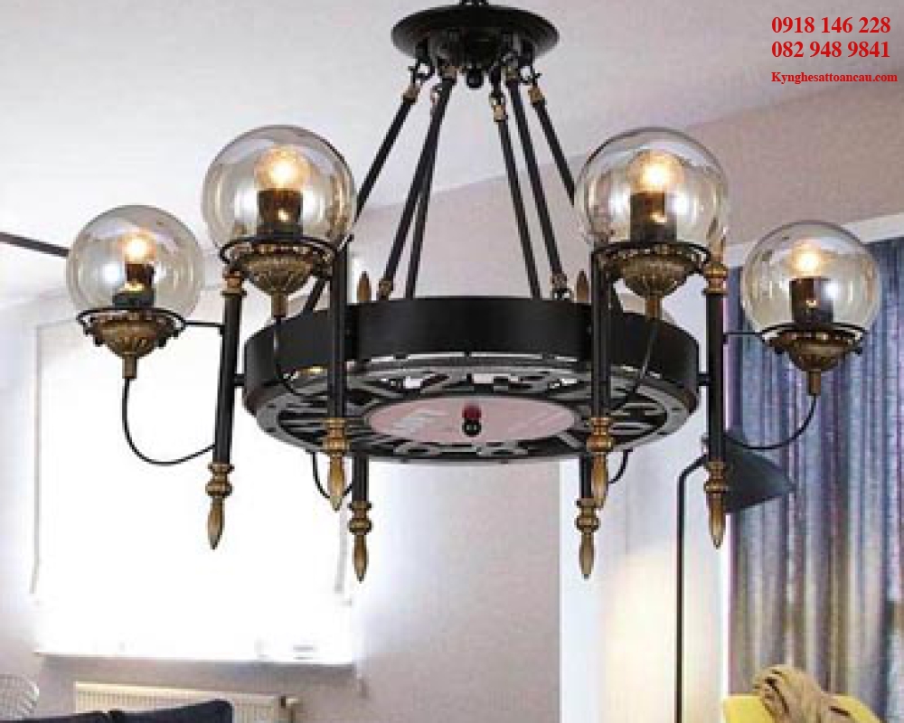 Đèn thả sắt cao cấp DT6