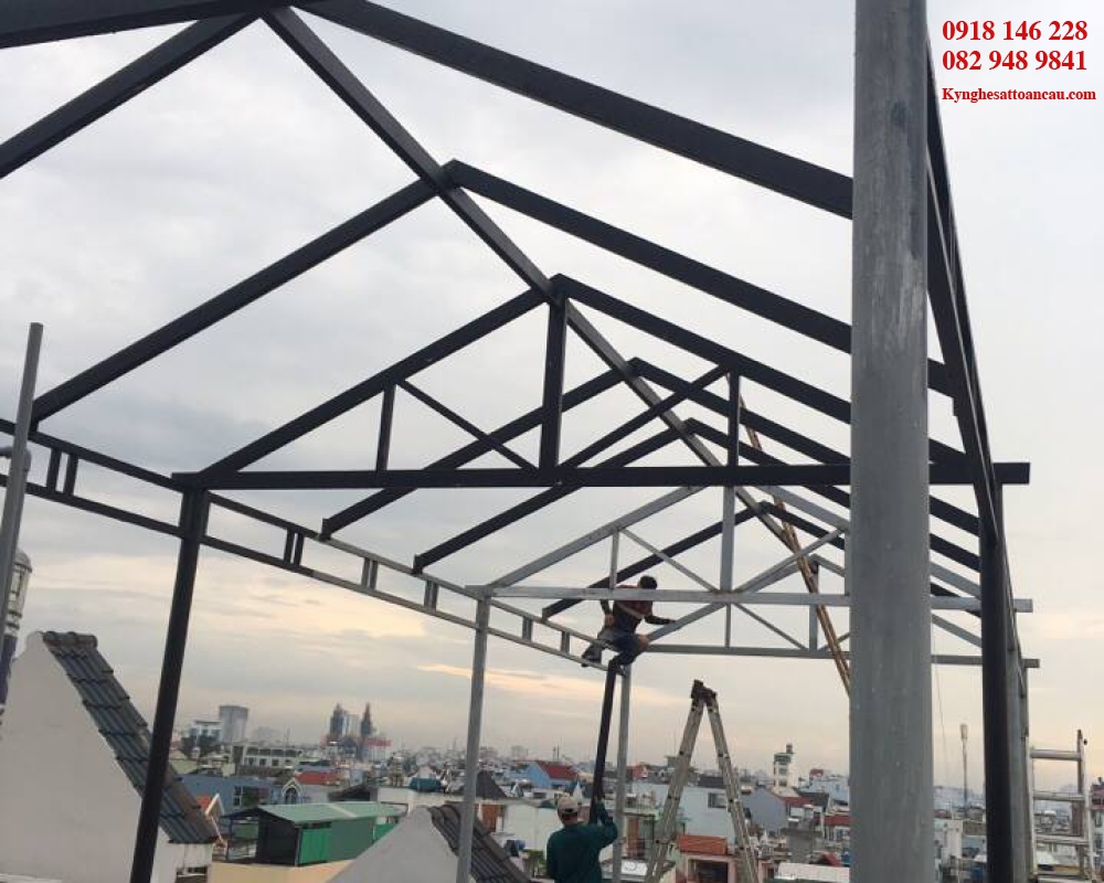 Mái che nhà xưởng K4