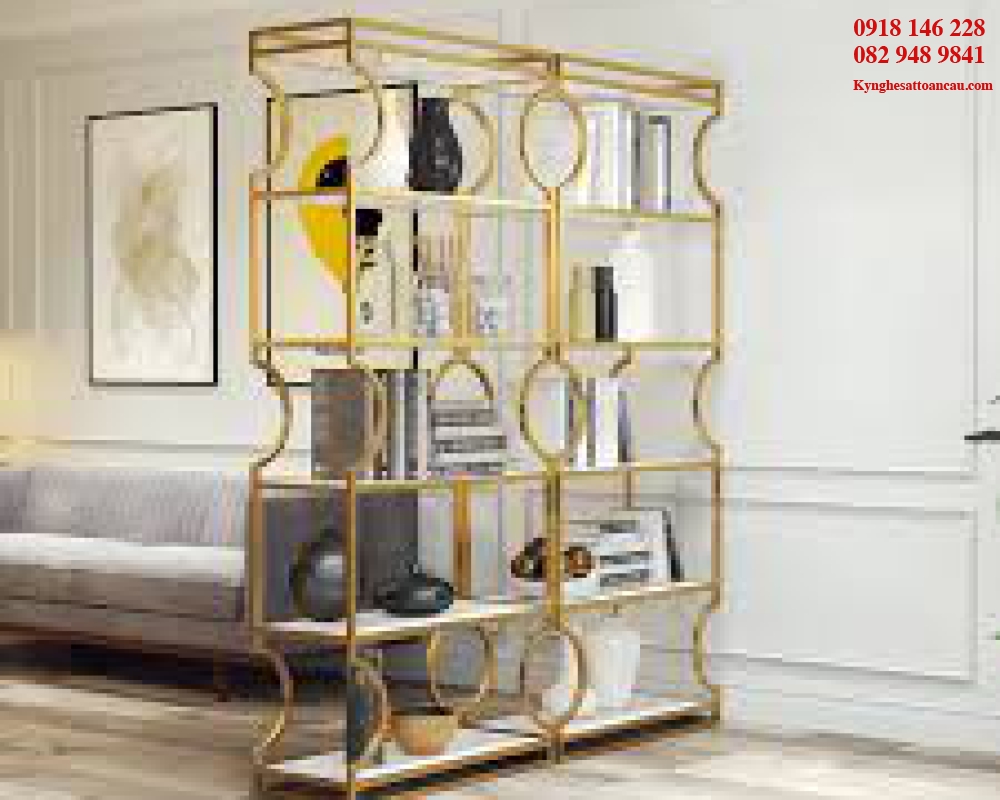 Kệ Inox mạ vàng cao cấp KIXM17