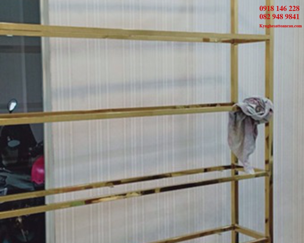 Kệ Inox mạ vàng cao cấp KIXM11